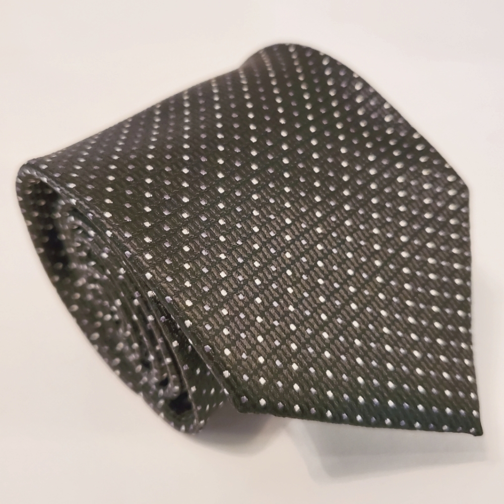 Laurant Bennet Black Polka Dot Tie